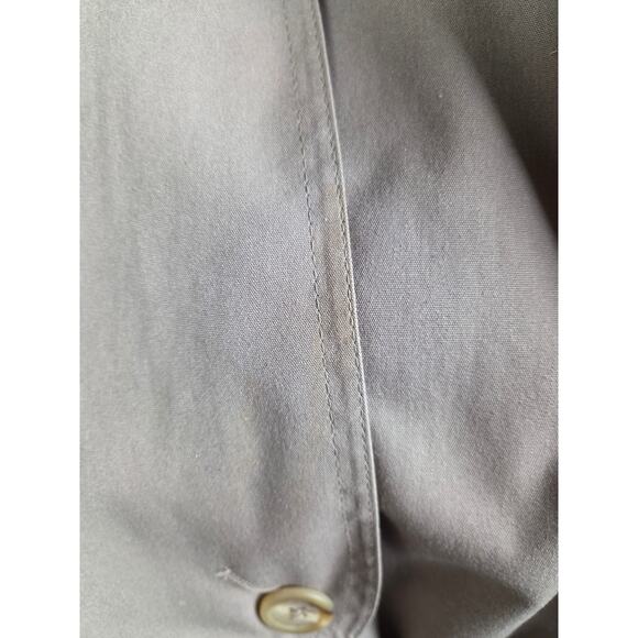 Vintage Towne London Fog Trench Coat Double Breasted Classic Size10 Belted Lined - Picture 10 of 13